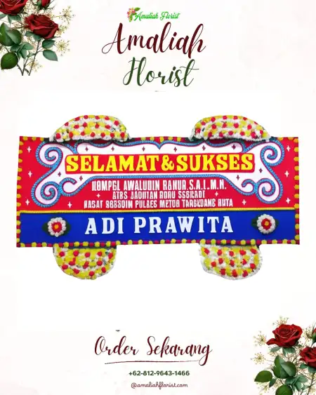 Papan Bunga Ucapan Selamat Waihoka